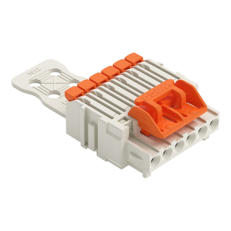 WAGO GmbH & Co. KG - Kabelsteckverbinder für Leiterplattensteckverbinder 1-Leiter-Federleiste 27341106328000300000 PushinCAGECLAMP,lgr − 50 Stück