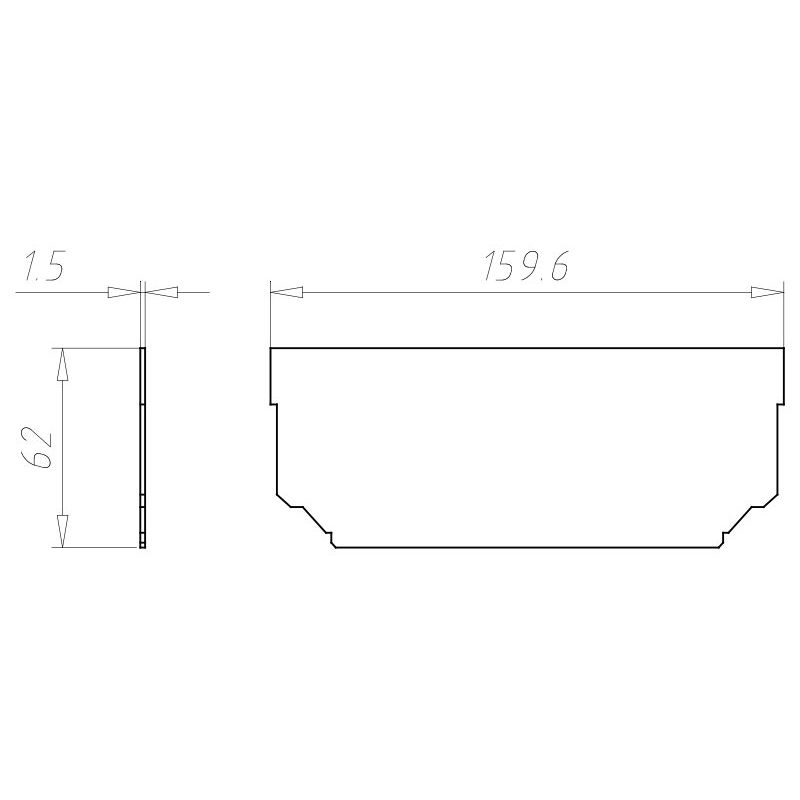 Kaiser - Trennwand für Dose/Gehäuse Trennwand 9196-20