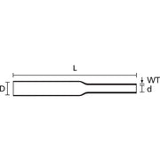 HellermannTyton - Schrumpfschlauch TFE2-14-1220-PTFE-CL − 50 Stück