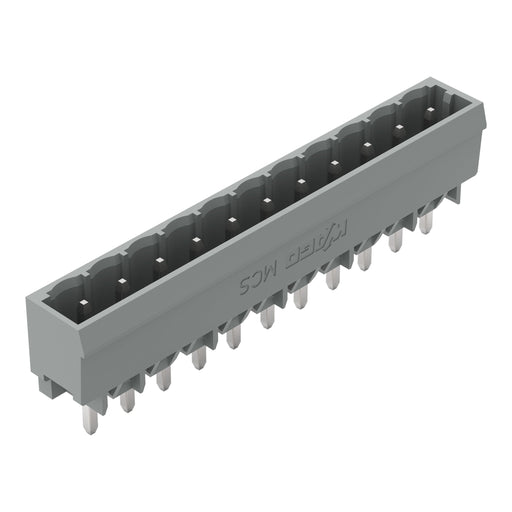 WAGO - Leiterplattensteckverbinder THT-Stiftleiste Lötstift 231-171/001-000 1,2x1,2,gerade,grau − 100 Stück