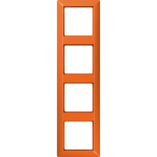 Jung - Abdeckrahmen Rahmen 4-fach orange AS 584 BF O waage/senkrecht