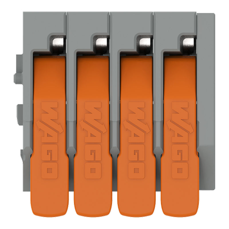 WAGO - Leiterplattenklemme Leiterplattenklemme,Hebel 2601-1104/000-004 1,5mm²,sw − 120 Stück