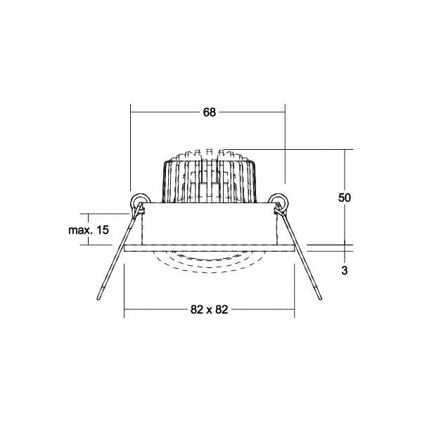 Brumberg Leuchten - Downlight/Strahler/Flutlicht LED-Einbaustrahler 230V 39144633