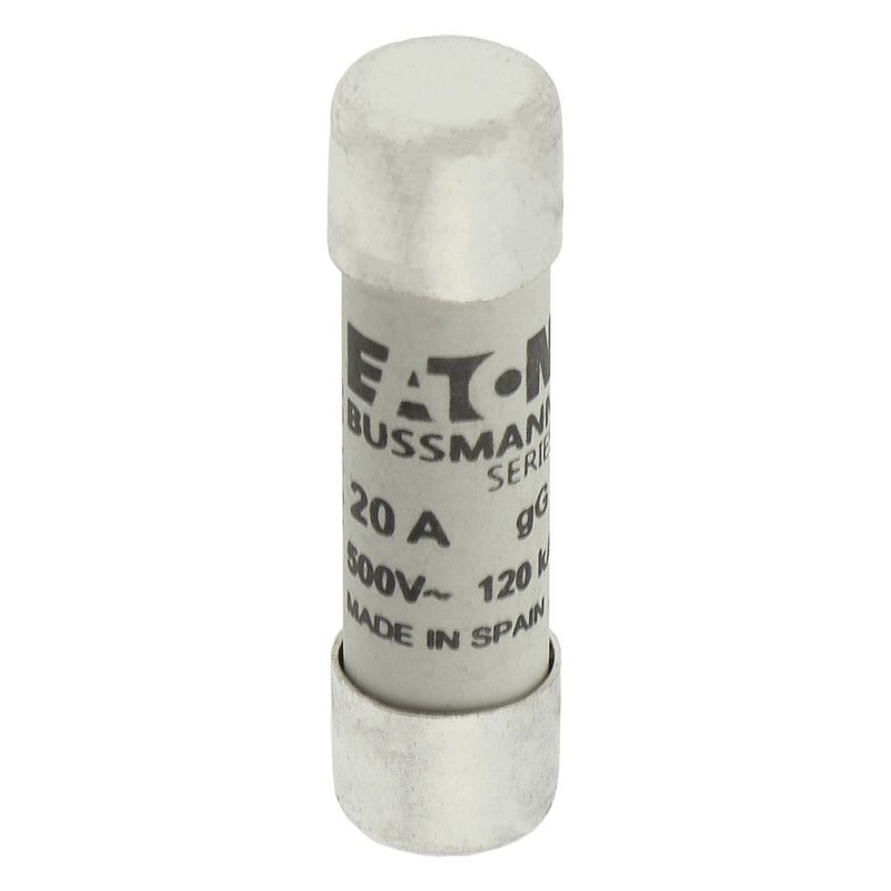 Eaton - Zylindrische Sicherung Sicherungseinsatz Nieders. C10G20 20A AC 500V 120kA − 10 Stück