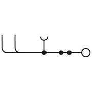 Phoenix Contact - Durchgangs-Reihenklemme Durchgangsklemme VBSTB 4-FS  #3070435 0,2-4qmm B=6,2mm gr − 50 Stück