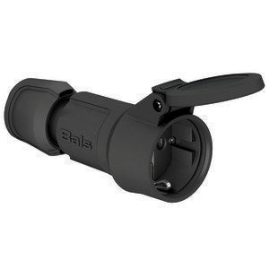 Bals Elektrotech - Schutzkontaktkupplung Schutzkontakt-Kupplung 7488 16A 250V IP44, sw − 20 Stück