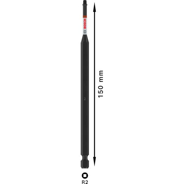 Bosch - Bit PRO Robertson Impact 2608522555 Bit, R2, 150 mm