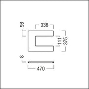 Zumtobel Group - Mechanisches Zubehör/Ersatzteile für Leuchten Leuchtenfuß ARTELEA CL #42190174 silber