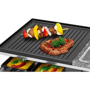 PROFICOOK - Raclette m.heißem Stein PC-RG1144 inox 10Pfännchen