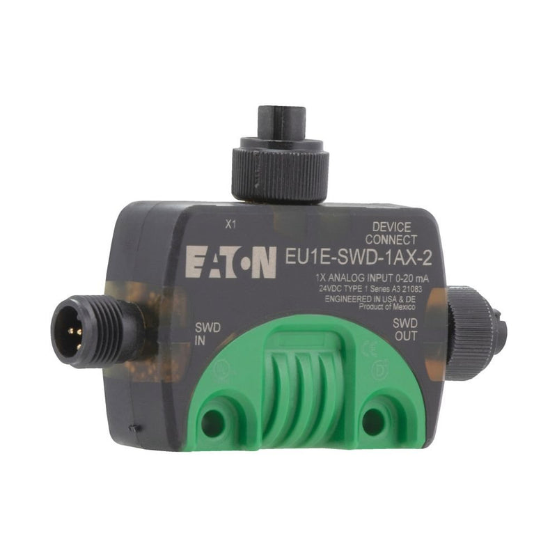 Eaton - Feldbus, Dez. Peripherie - Analoges Ein-/Ausgangs-Modul SWD T-Connector Analogmo- EU1E-SWD-1AX-2 dul 0-20mA IP69K