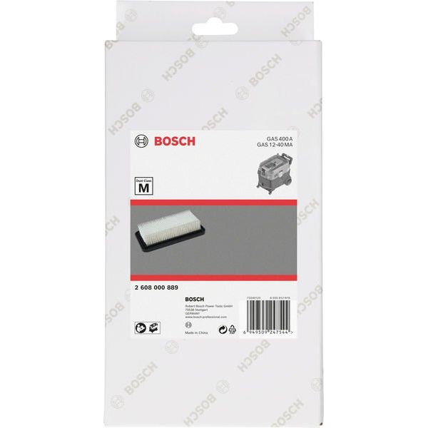 Bosch - Zubehör/Ersatzteile für Bodenpflege Flacher PES-Plisseefilter 2608000889