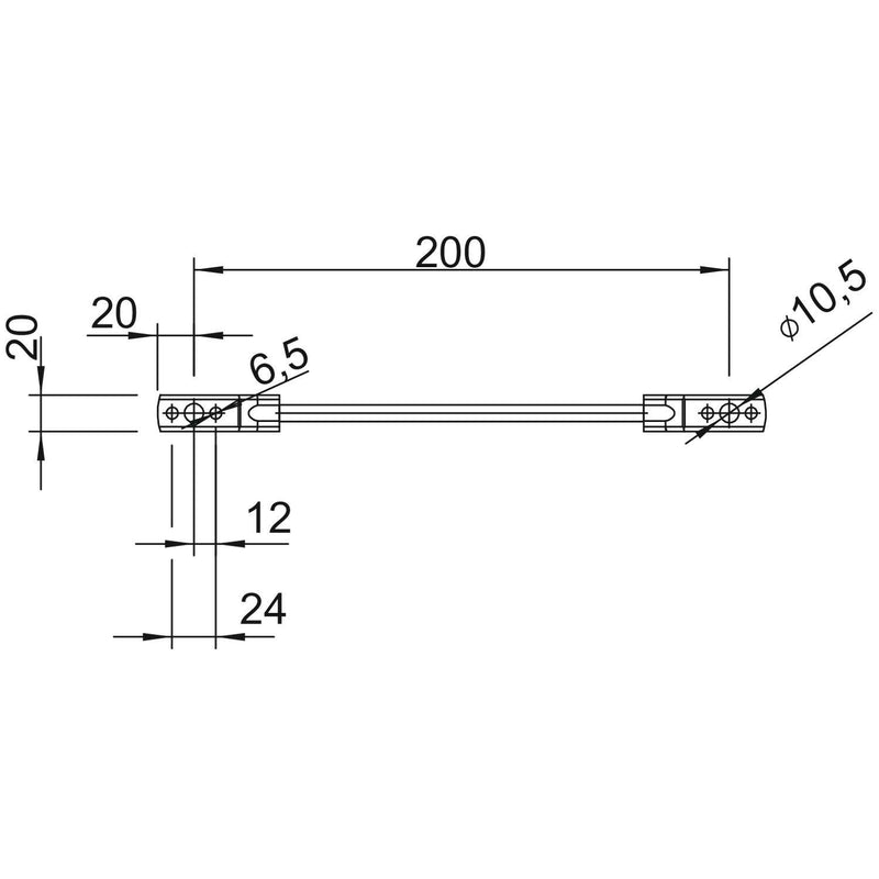 OBO Bettermann - Zubehör/Ersatzteile für Erdung und Blitzschutz Überbrückungsseil 853 200 200mm − 10 Stück