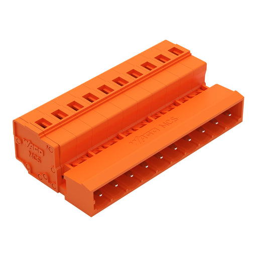 WAGO - Kabelsteckverbinder für Leiterplattensteckverbinder 1-Leiter-Stiftleiste 231-640 CAGECLAMP,2,5mm²,or − 50 Stück