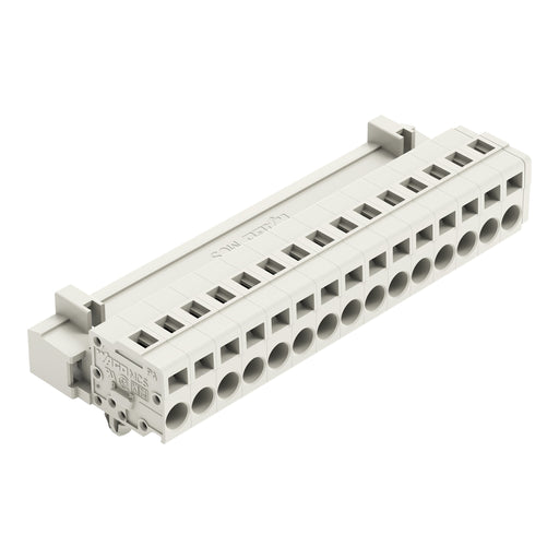 WAGO - Kabelsteckverbinder für Leiterplattensteckverbinder 1-Leiter-Stiftleiste 721-615/018-000 CAGECLAMP,2,5mm²,lgr − 25 Stück
