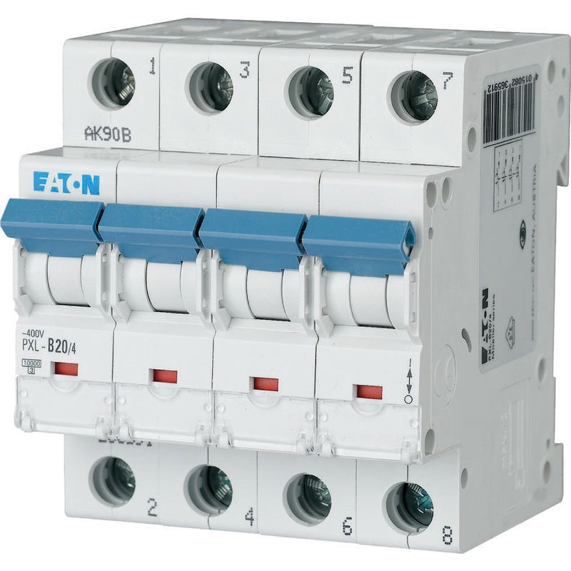 Eaton - Leitungsschutzschalter PXL-C20/4 20 A, 4p,Steckkl. C