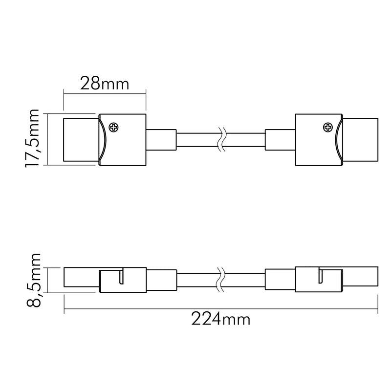 Nobile - Zubehör/Ersatzteile für Lichtschlauch/-band Verbinder flexibel 5er Set 5011510695