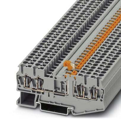Phoenix Contact - Trenn- und Messtrenn-Reihenklemme Reihenklemme ST 2,5-QUATTRO-MT Trenn- u. Messtrenn. − 50 Stück