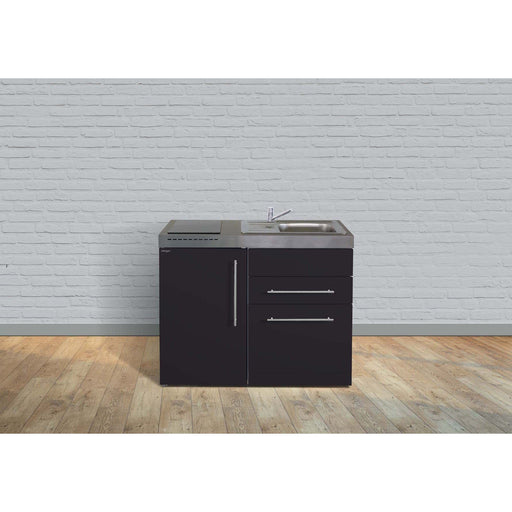 Stengel - Mini-Küche Miniküche Premiumline MPGSSM110GSGKFliBre Schwarz matt