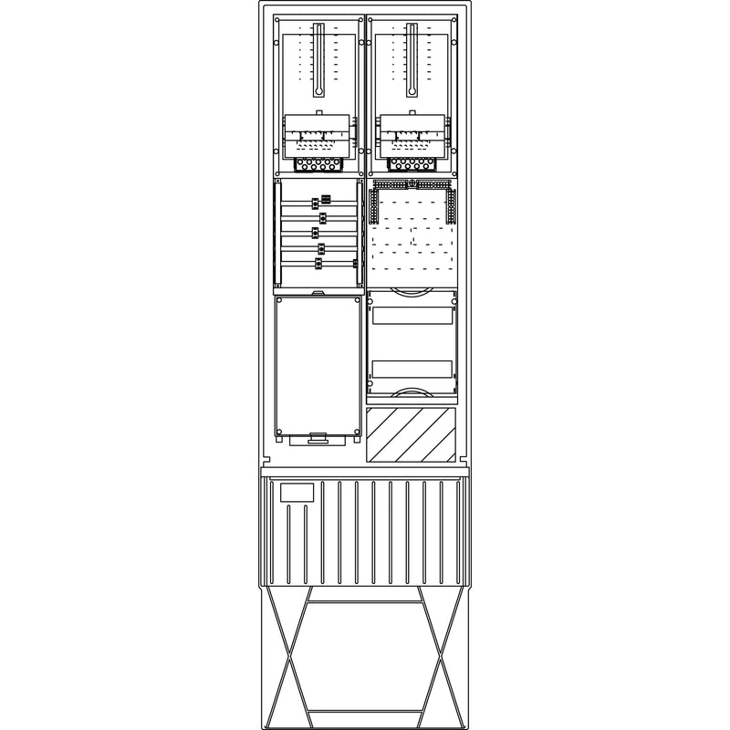 Elsta Mosdorfer - Zähler-Komplettschrank Zähleranschlusssäule ZS342.W2.12 A340 W2 2Z 3.HZ 12TE