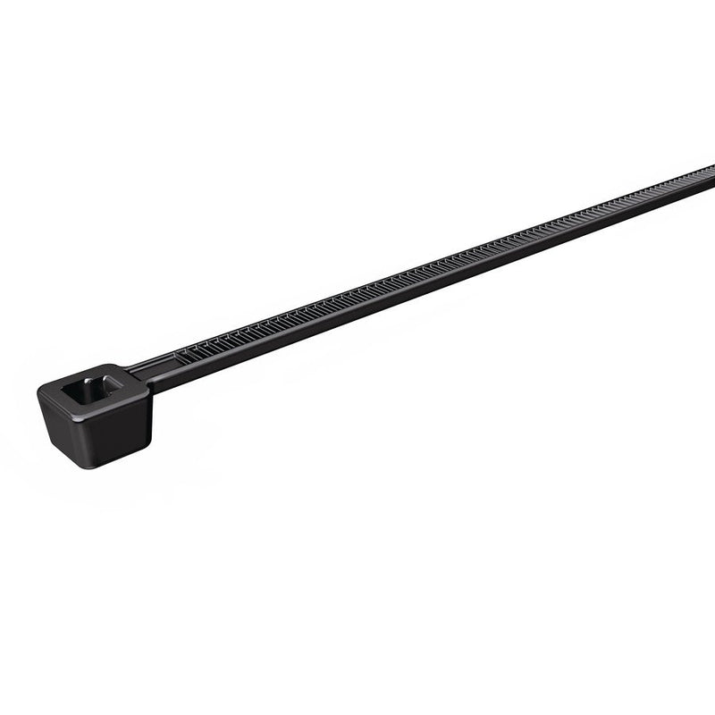 HellermannTyton - Kabelbinder T18L-PA66W-BK − 100 Stück