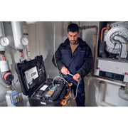 Testo - Differenzdruckmeßgerät Druck-Leckmengenmessgerät 0563 3240 70 Basis Set 324 Gas+Wa