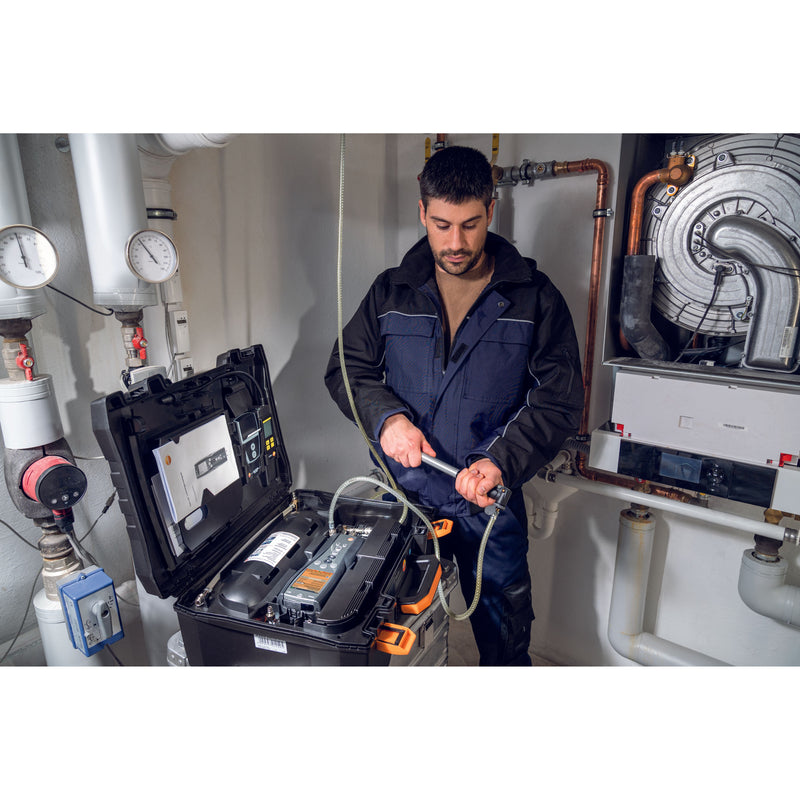 Testo - Differenzdruckmeßgerät Druck-Leckmengenmessgerät 0563 3240 70 Basis Set 324 Gas+Wa