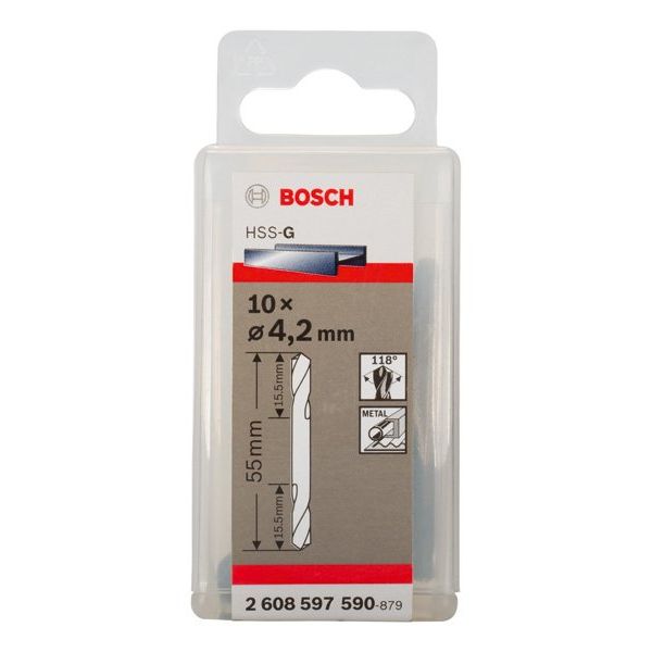 Bosch - Bohrer PRO Metal HSS-G 2608597590 Spiralbohrer mit