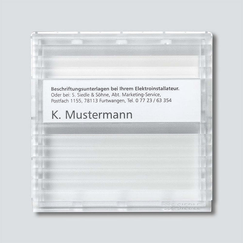 Siedle&Söhne - Zubehör/Ersatzteile für Türkommunikation Sichtfenster klar 200019641-00 f.BKV 611