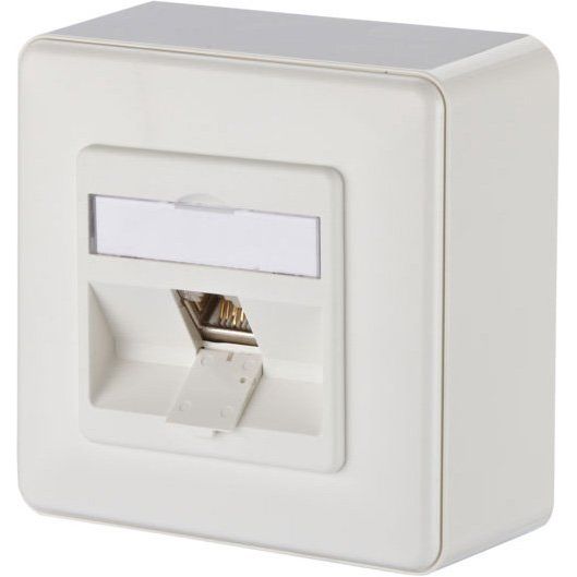 Metz Connect - Kommunikationsanschlussdose Kupfer Anschlussdose, Cat.6A TN E-DATmod-1AP-rws 1xRJ45,AP,rws − 1 Stück