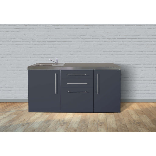 Stengel - Mini-Küche Miniküche Premiumline MPSG170KSreBli2Sn Schiefergrau