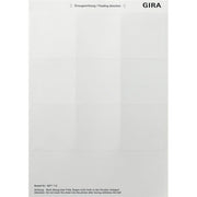 Gira - Bezeichnungsmaterial für Installationsschalterprogramme Beschriftungsboegen 69x67 2871112 Zubehör