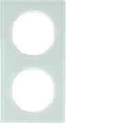 Berker - Abdeckrahmen Rahmen Glas/pows 10122209 2fach