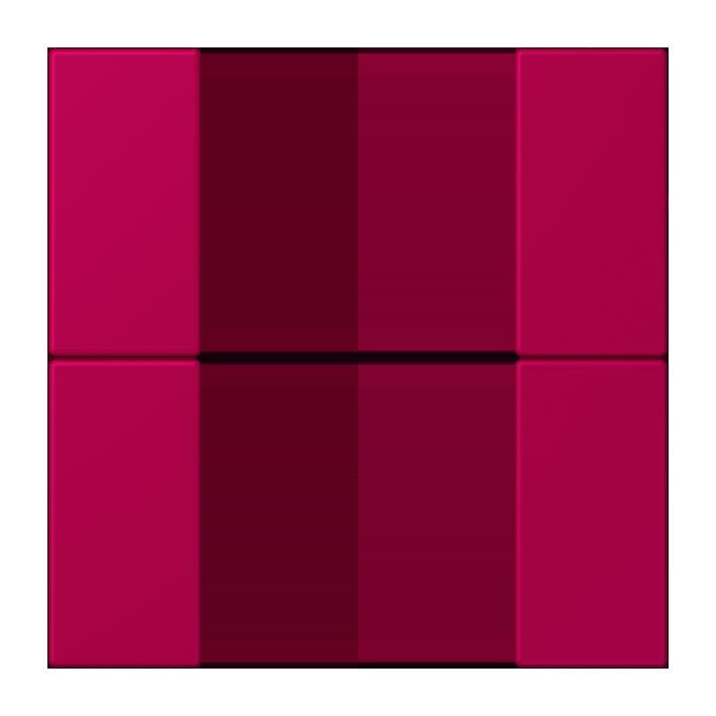 Jung - Abdeckung/Bedienelement für Installationsschalterprogramme Tastensatz 2fach LC 502 TSA 230 rouge rubia