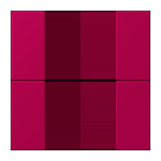 Jung - Abdeckung/Bedienelement für Installationsschalterprogramme Tastensatz 2fach LC 502 TSA 230 rouge rubia
