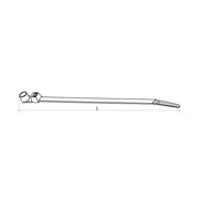 HellermannTyton - Kabelbinder Befestigungsbinder T50MR-PA66-BK (100) 4,6x215 schwarz − 35000 Stück