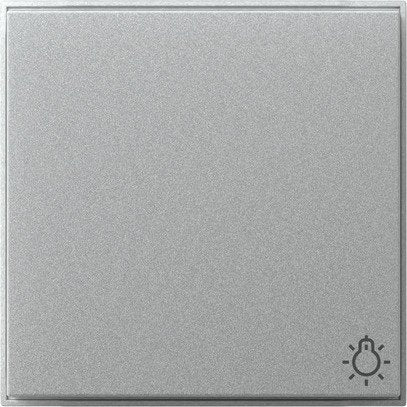 Gira - Abdeckung/Bedienelement für Installationsschalterprogramme Wippe Symb. Licht 328565 (WG UP) F Alu