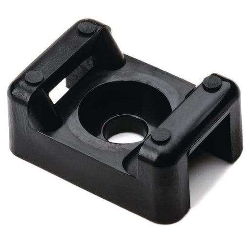 HellermannTyton - Befestigungssockel und -element für Kabelbinder Befestigungssockel CTM2-PA66-BK (100) schwarz − 100 Stück