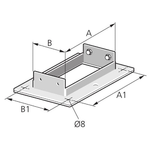 Pflitsch - Endstück für Leitungsführungskanal Endflansch EF 100/100 − 1 Stück by Pflitsch
