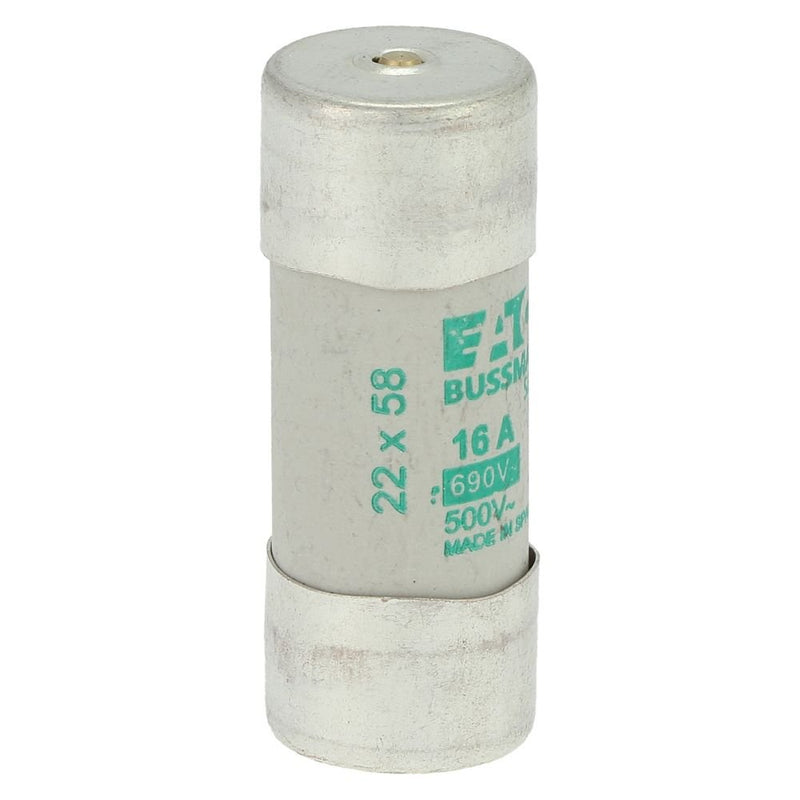 Eaton - Zylindrische Sicherung Sicherungseinsatz Nieders. CYL AM 22,#C22M16S 16A AC 690V 80kA − 10 Stück