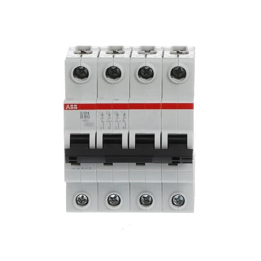 ABB Stotz S&J - Leitungsschutzschalter Sicherungsautomat S204-B80 6kA, 80A, 4P