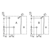 WAGO - Leiterplattenklemme THR-Leiterplattenklemme 2086-1231/300-000 Drücker,1,5mm²,sw − 84 Stück