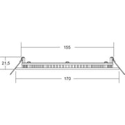 Brumberg Leuchten - Downlight/Strahler/Flutlicht LED-Einbaupanel 350 mA 12452173 2700/3300/4000K