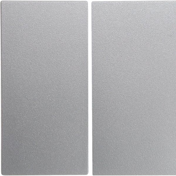Berker - Abdeckung/Bedienelement für Installationsschalterprogramme Wippe alu matt 16231404 2-fach