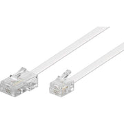 Goobay - Konfektionierte Fernmeldeleitung RJ45-RJ11 Anschlußkabel 93062 6m,ws,St/St
