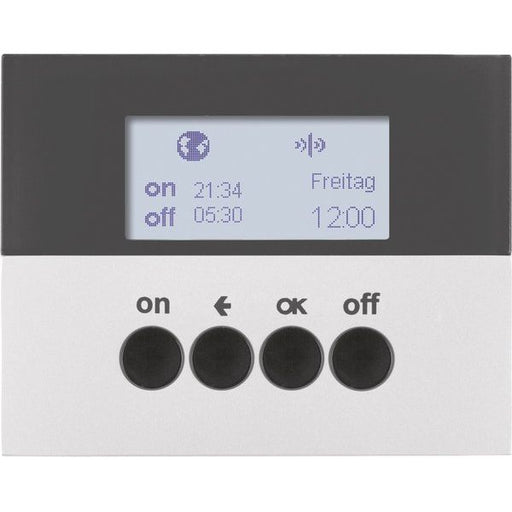 Berker - Bussystem-Zeitschaltuhr KNX-Funk Zeitschaltuhr 85745277 alu lackiert