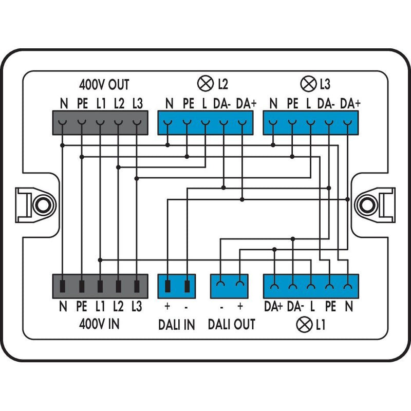 WAGO - Kompaktverteiler für steckbare Gebäudeinstallation Verteilerbox 899-681/147-000 Eingänge,weiß