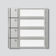Siedle&Söhne - Funktionsmodul für Türkommunikation Ruftasten TM 700-4-0 SM Silber-Metallic − 1 Stück