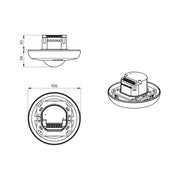 BEG Brück Electronic - Bewegungsmelder/Präsenzmelder komplett Decken-Bewegungsmelder PD3N-1C-UP