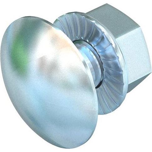 OBO Bettermann - Maschinenschraube/Bolzen Flachrundschraube FRS 10x25 G mit Kombimutter − 50 Stück