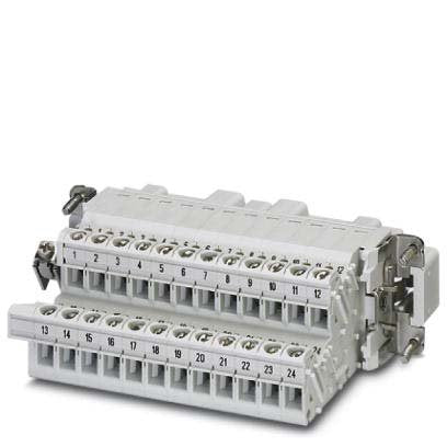 Phoenix Contact - Kontakteinsatz für Rechtecksteckverbinder Klemmenadapter HC-B 24-A-UT-PER-M − 5 Stück